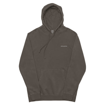 "coffee and golf vibes" pigment-dyed hoodie